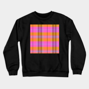 Vaporwave Aesthetic Arable 2 Hand Drawn Textured Plaid Pattern Crewneck Sweatshirt